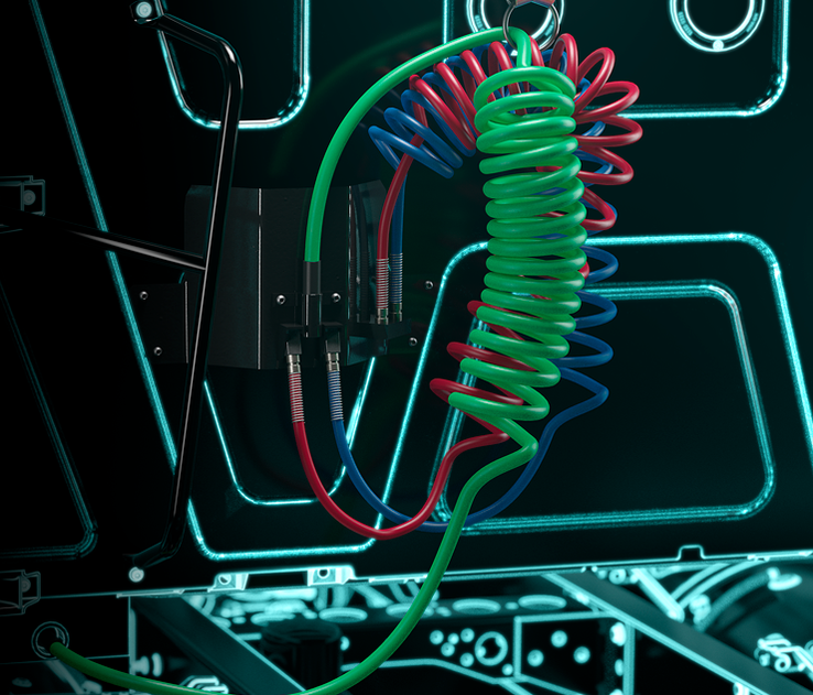 Cables en el cabezal