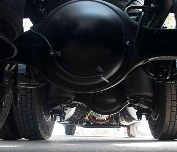 Eje trasero de camión