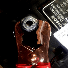 Pinzas de bateria posicion