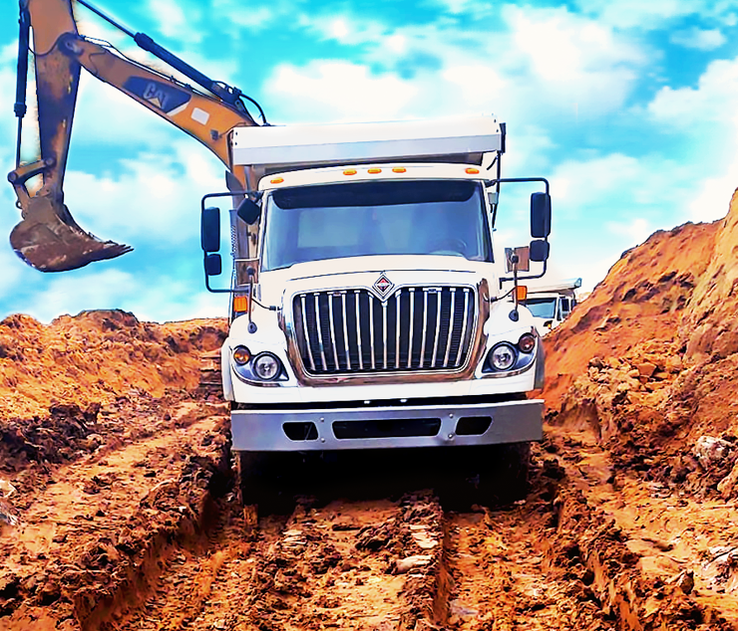 Camion en terreno fangozo